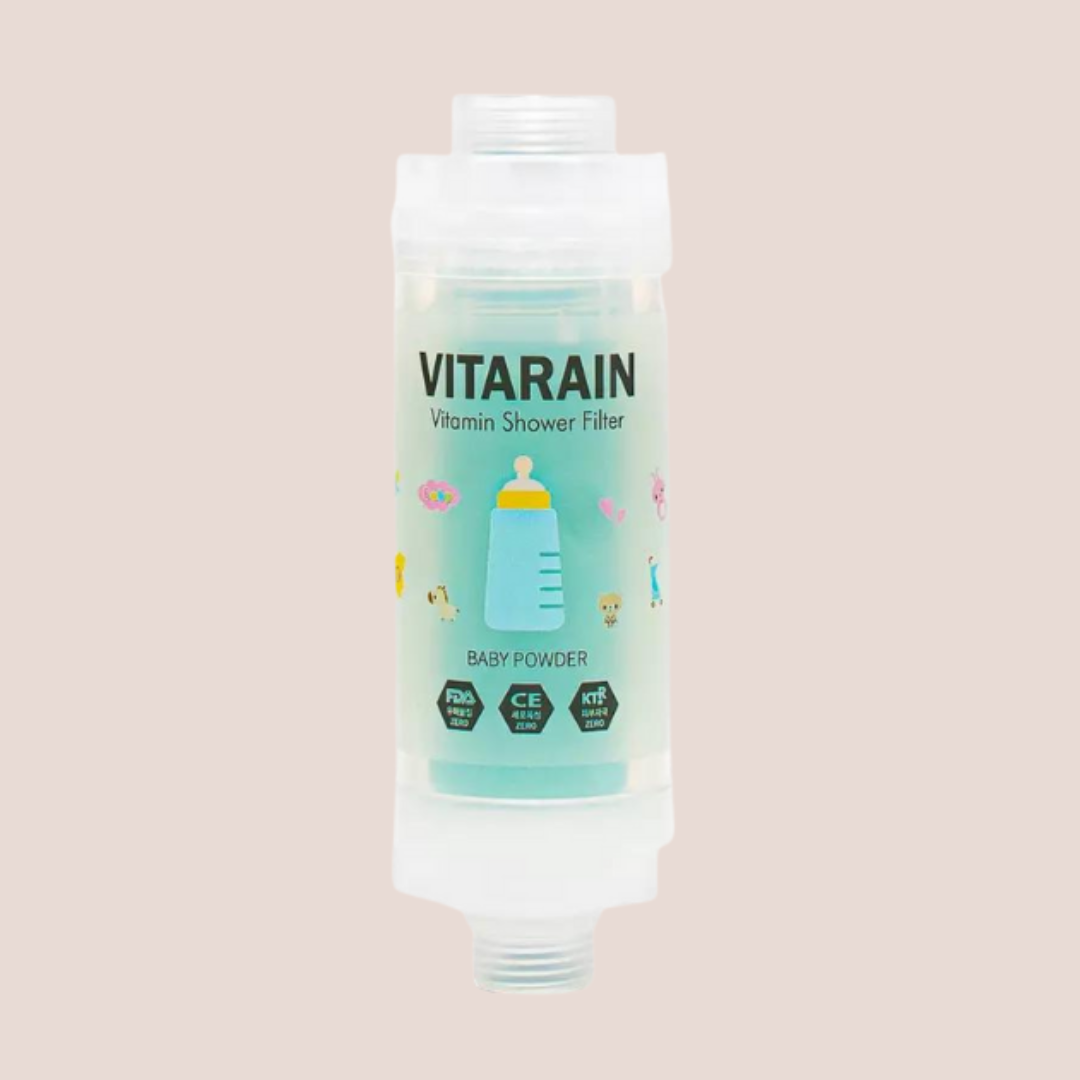 Vitarain Baby Powder Shower Filter – Purified Shower, Soft Skin & Radiant Hair