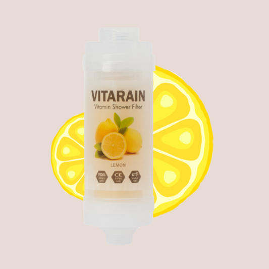 Vitarain Lemon Shower Filter – Anti-Chlorine Protection for Radiant Skin & Hair