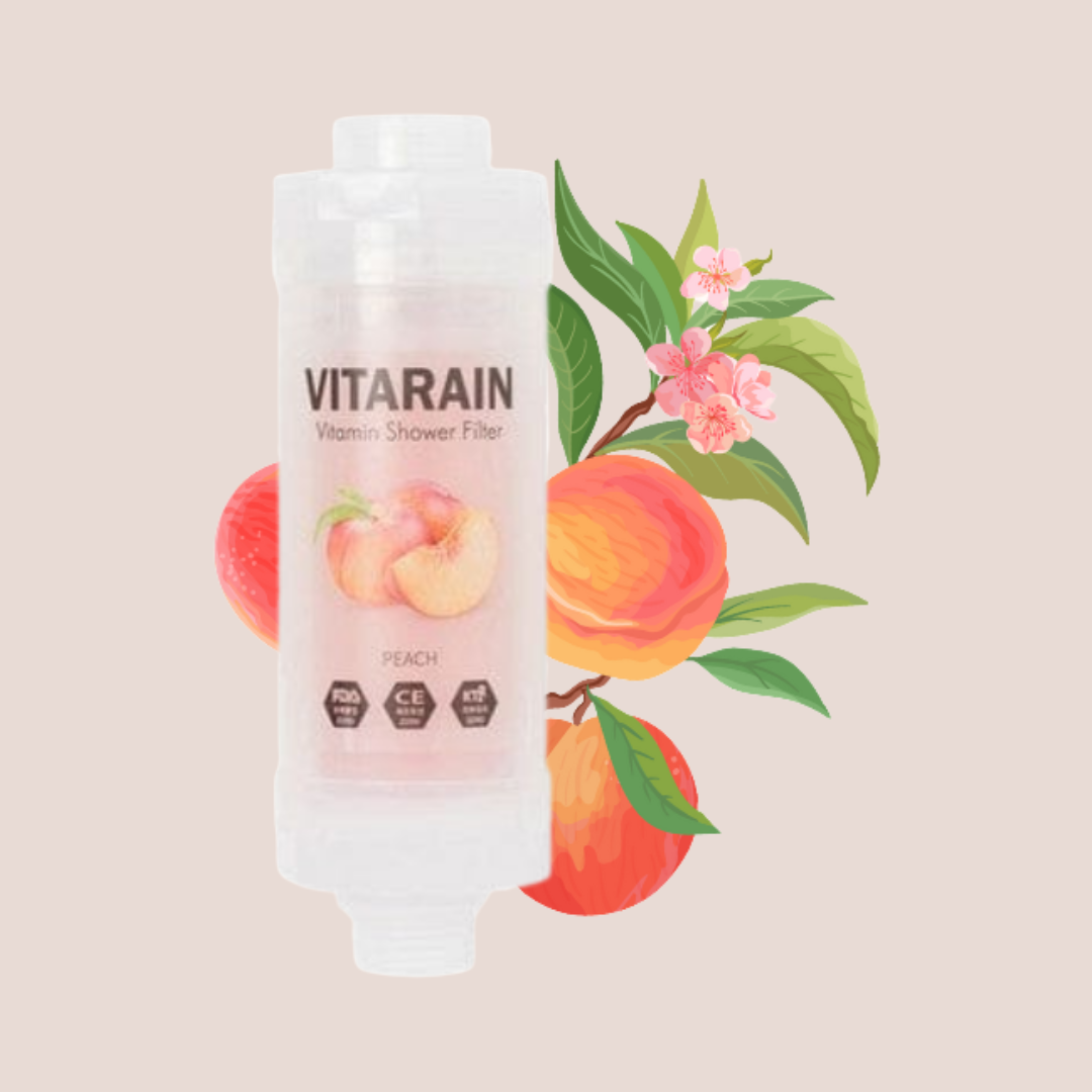 Vitarain Peach Shower Filter – Purified Water, Radiant Skin & Hair