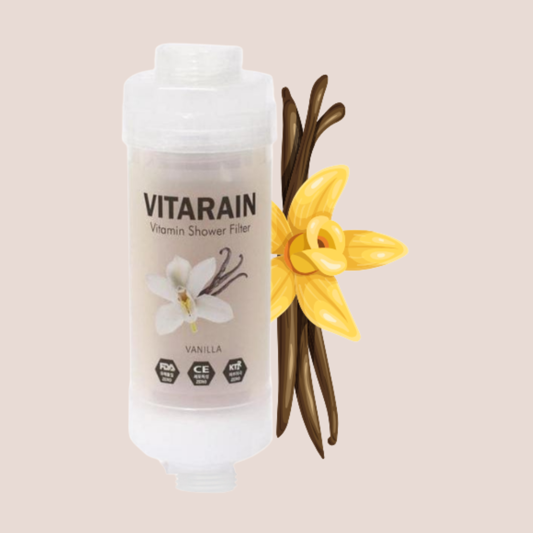 Vitarain Vanilla Shower Filter – Anti-Chlorine Protection for Radiant Skin & Hair